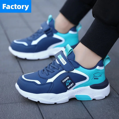 Children Running Shoes Boys Girls Basketball Sneakers Kids Shoes Leather Outdoor Comfortable Sports Tennis Shoes School Students