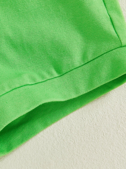Summer St. Patrick's Day Kids Baby Boys Clothes Set Short Sleeve Letter Embroidery T-Shirt Shorts Outfits Clothes