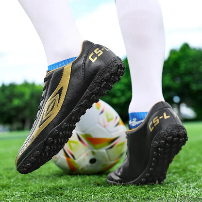New Men Football Boots Breathable Professional Soccer Shoes Turf Outdoor Non-slip Long Spikes Adult Ultralight Training Futsal