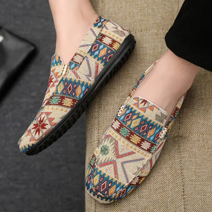 Summer Outdoor Men's Casual Shoes Breathable Man Loafers Lazy Shoes Comfortable Walking Sneakers Non-slip Flats Driving Shoes