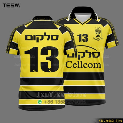 Summer Sports POLO Shirt Men Casual Short Sleeve Lapel Printed T-shirt Striped Retro Fashion Top Outdoor Team Breathable POLO