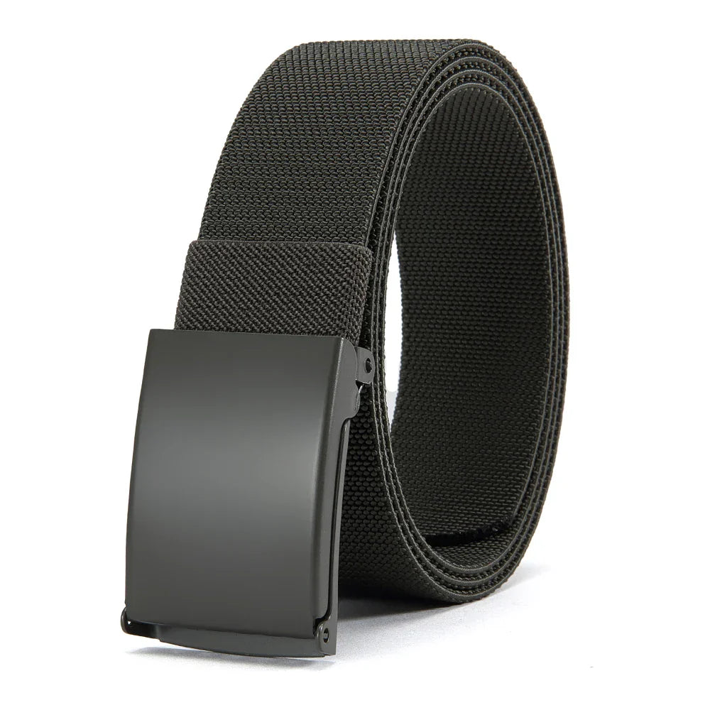 Men Female Belts Military Nylon Adjustable Belt Outdoor Travel Tactical Waist Belt with Plastic Buckle for Pants 125cm
