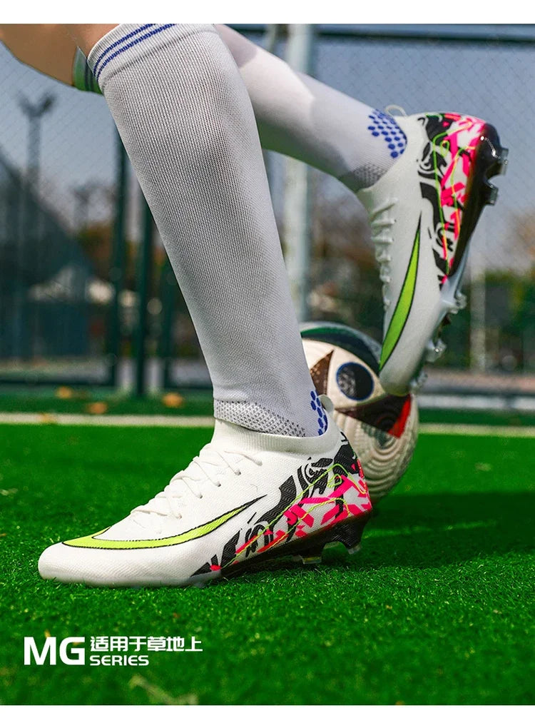 Hot Selling Soccer Shoes Society Professional Grass Training Original Football Field Boots Cleats Indoor Non Slip Futsal Sneaker