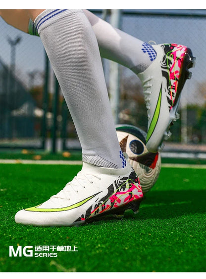 Hot Selling Soccer Shoes Society Professional Grass Training Original Football Field Boots Cleats Indoor Non Slip Futsal Sneaker