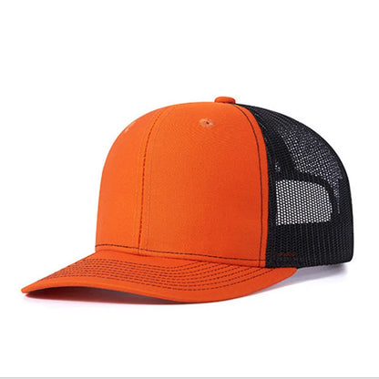 Custom embroidered logo hat Men's and women's mesh cap cotton baseball cap design DIY picture printing logo hat Summer sun hat