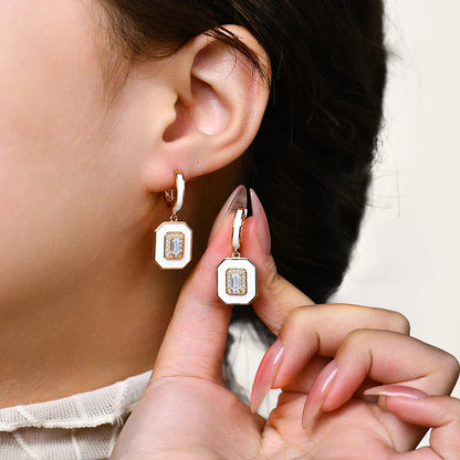 Cut 5*3mm Moissanite Earrings for Women 100% 925 Sterling Silver Top Quality Stud Earrings Sparkling Wedding
