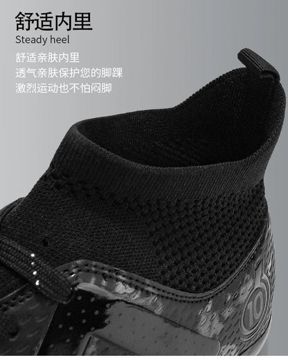 Adult Professional FG/TF Soccer Shoes Non-Slip Long Spike Football Boots Young Kids High Ankle Cleats Grass Soccer Sneakers ﻿