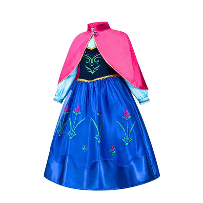 Girls Frozen 2 Elsa Anna Princess Mesh Sequin Clothes Kids Cosplay Snow Queen Costumes Carnival Birthday Party Elsa Gowns