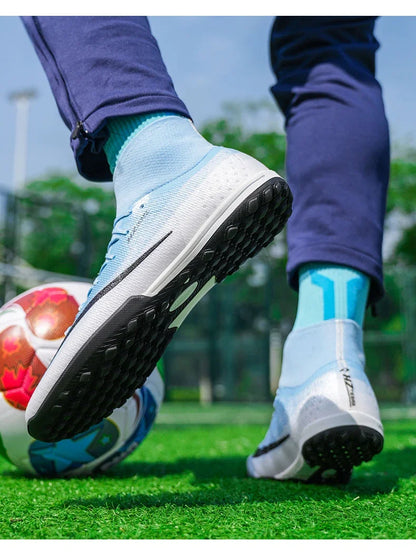 New Men Football Boots Women Professional Soccer Shoes Hot Sale TF/FG Sneakers Unisex High-quality Futsal Cleats Ultralight