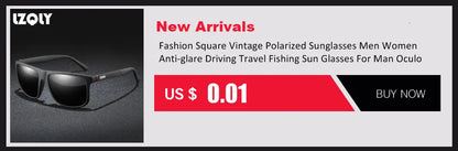 Luxury Square Vintage Polarized Sunglasses For Men Women Fashion Travel Driving  Sun Glasses Male TR90 Eyewear UV400