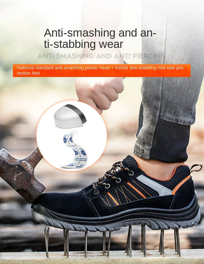 Plastic toe cap composite safety shoes men metal free working  boots  insulation shoes electrician