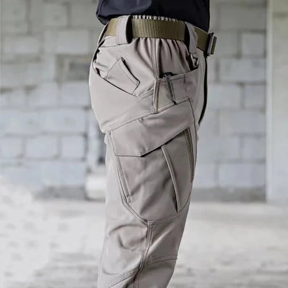 Men's Spring Autumn City Cargo Elastic Pants Trekking Hiking Camping Climbing Running Sports Cycling Work Outdoor Trousers
