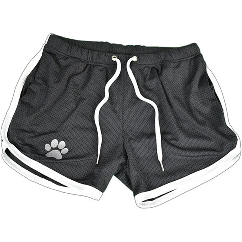 Summer fitness shorts Loose running shorts Men's jogging sports Breathable mesh shorts Thin trend men's three-quarter pants
