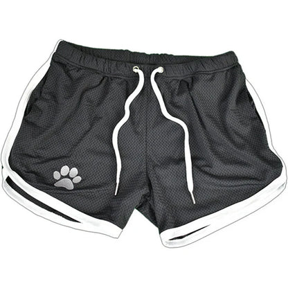 Summer fitness shorts Loose running shorts Men's jogging sports Breathable mesh shorts Thin trend men's three-quarter pants