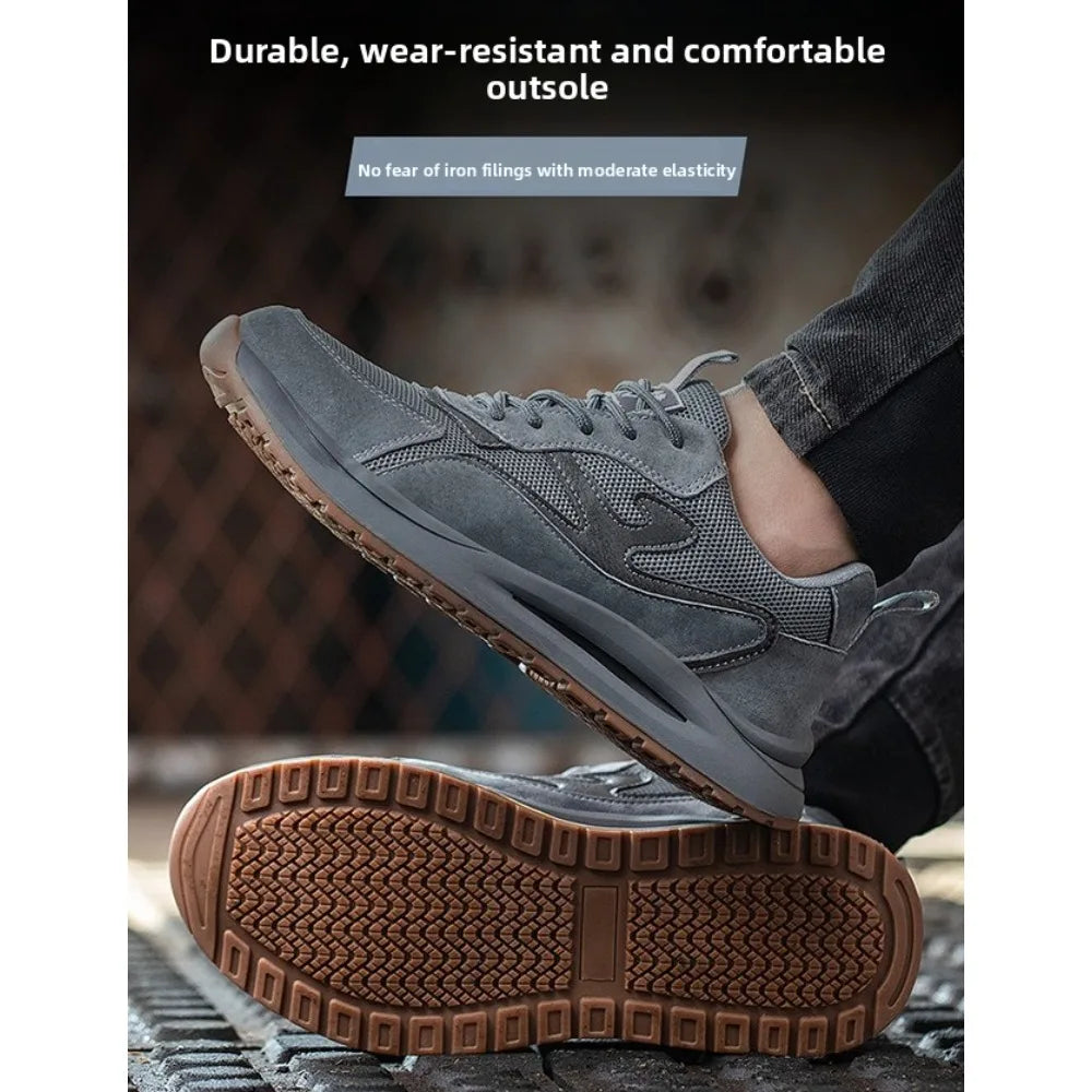 Men's Safety Shoes Anti Smashing Piercing Lightweight Construction Site WorkShoes Electrician's Insulated Footwear