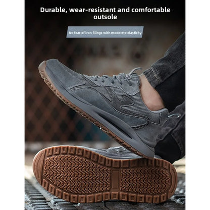 Men's Safety Shoes Anti Smashing Piercing Lightweight Construction Site WorkShoes Electrician's Insulated Footwear