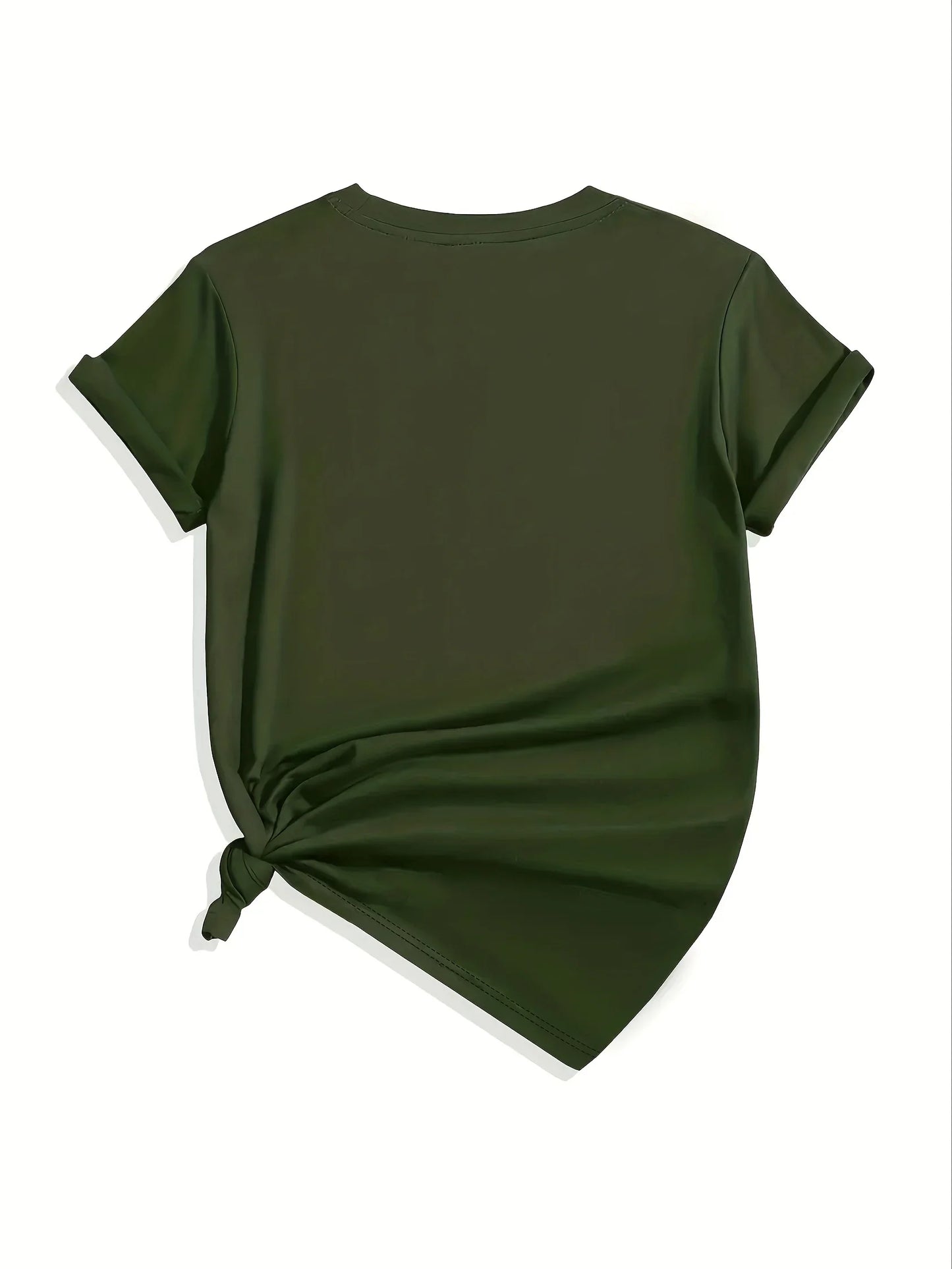 Faith Over Fear Women's Tee - Minimalist Leaf Graphic, Inspirational Casual Top
