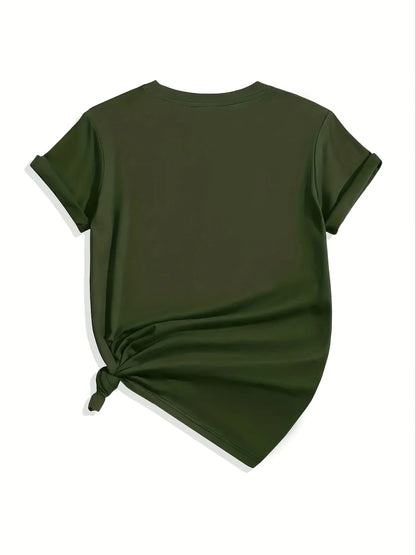 Faith Over Fear Women's Tee - Minimalist Leaf Graphic, Inspirational Casual Top