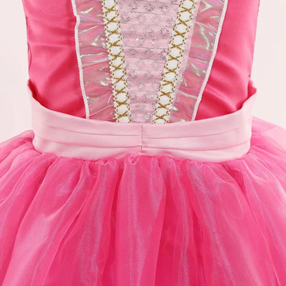 3 4 5 6 7 8 Yrs Sleeping Beauty Carnival Dress up Girls Aurora Cosplay Halloween Apparel Princess Toddler Christmas Ball Gown