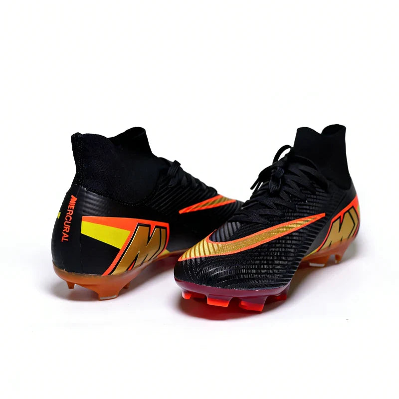 Professional Mens Soccer Shoes Flexible Turf Soccer Cleats for Boys Sneakers TF/FG Training Football Boots Chuteira Campo 35-45
