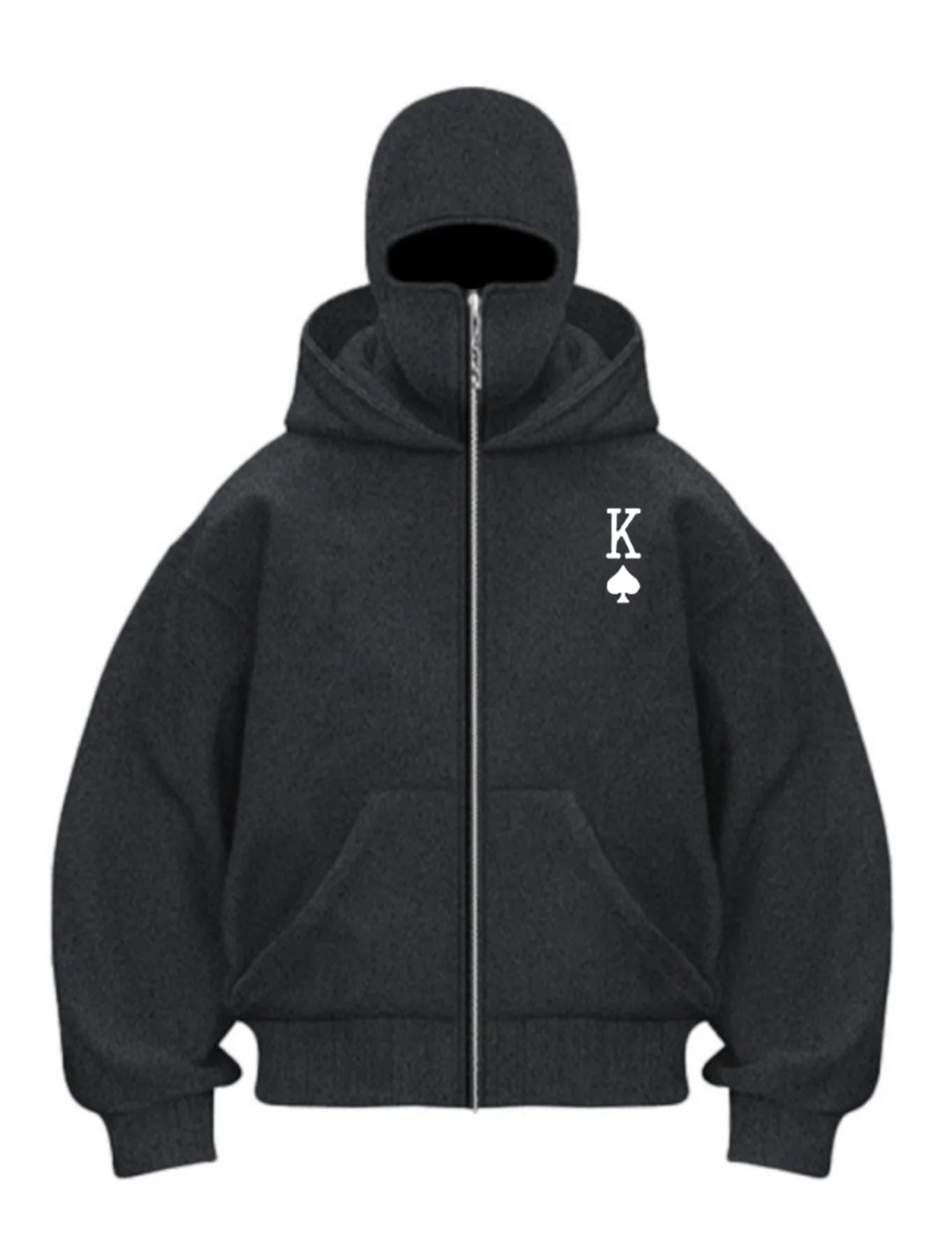 Autumn Men Balaclava Y2K Gothic Harajuku Winter New Item Double Hooded Sweatshirt Men's Hooded Mask Zipper Sportswear Women