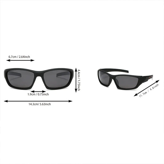 2PCS Colorful Sports Sunglasses - Wraparound Design, UV400 Unisex Comfort Fit for Cycling, Hiking & Outdoor