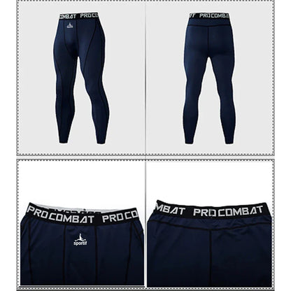 Men Bodybuilding longs Pants Fitness Compression Leggings Train Workout Outfit Male Muscle Alive Elastic Skinny Tights