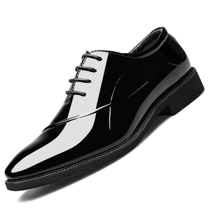 Men's Classic Modern Formal Business Oxford Shoes X-Stripe Comfortable Tuxedo Casual Lace-Up Derbys Dress Shoes