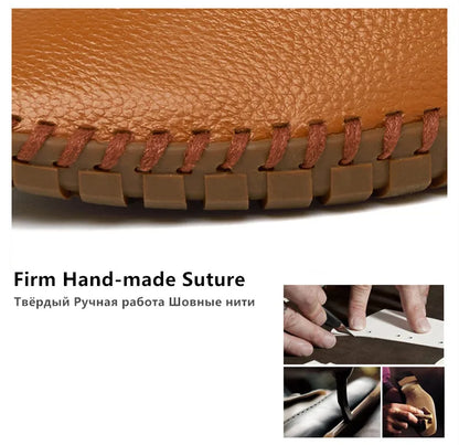 Fashion Men's Driving Shoes Handmade Leather Men Loafers Soft Breathable Men's Casual Shoes