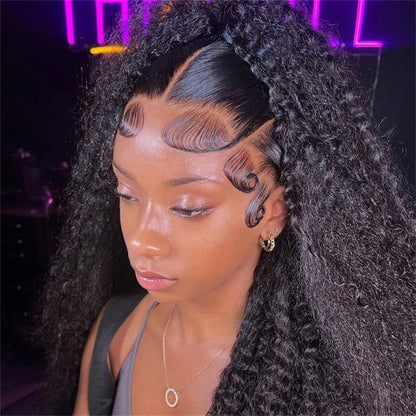 34 36inch Hd 13x4 13x6 Curly Wigs Deep Wave Frontal Wig Brazilian Curly Human Hair Wig Loose Water Wave Wig For Women