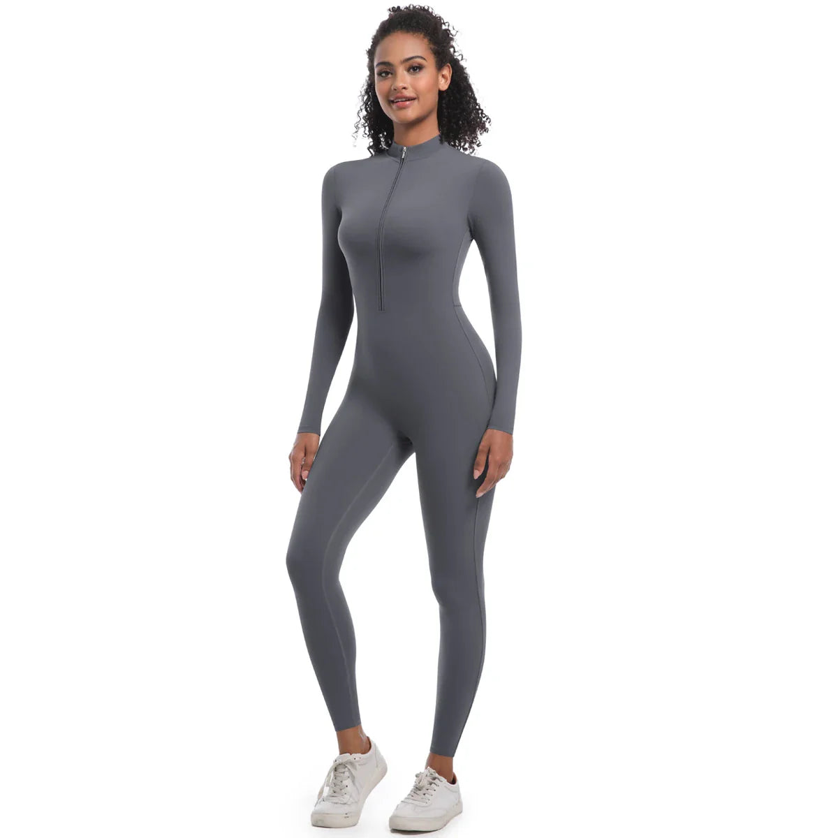 Women's Jumpsuit Women's Sports Shapewear Seamless Slim Fit Long Sleeve Sports Bodysuit  Fitness Sports Bodysuit Yoga Suit