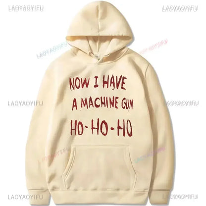 Now I Have A Machine Gun Die Hard Mclane Naktomi Plaza Unisex Jumper Sweater Men Women New in Hoodies & Sweatshirts Pullover
