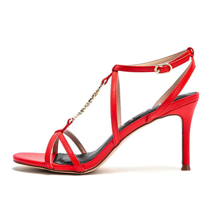 Womens Sandals Strappy Heels for Women Lace Up Square Open Toe Heels Tie Up High Heeled Sandals for Prom