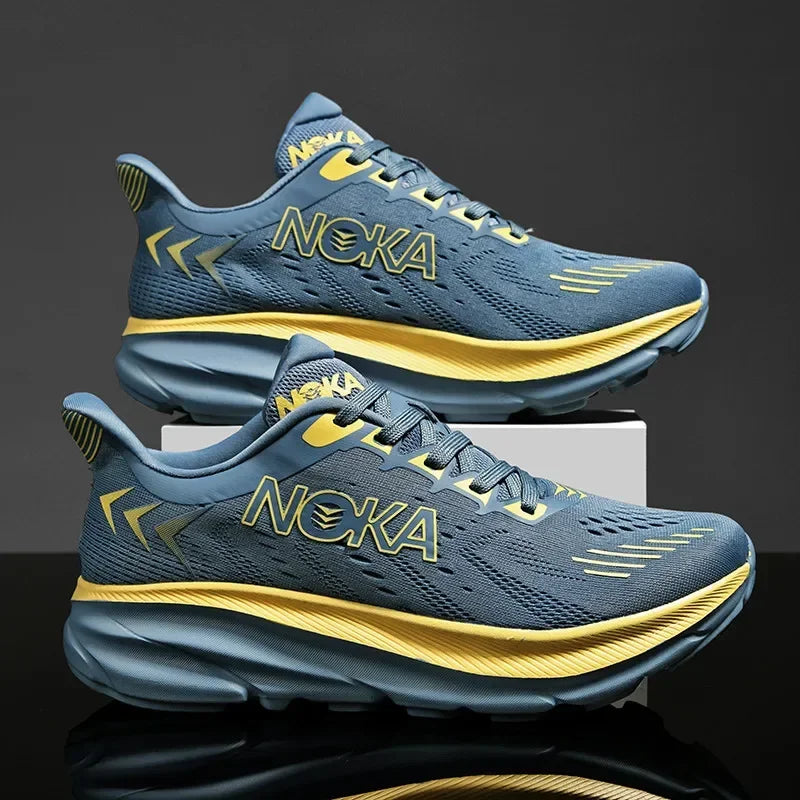 Men's Running Shoes Breathable Cushioning Couple Non-Slip Outdoor Jogging Trainer Race Sneakers Luxury shoes Mesh Off-road Shoes