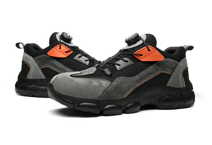 Rotary Buckle New Work Sneakers Lightweight Protective Shoes Safety Industrial Puncture-Proof Anti-smash Men Steel Toe Shoes