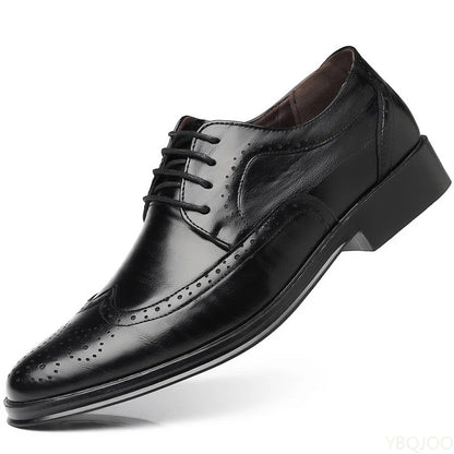 Large size fashionable men's office formal shoes low cut daily comfortable pointed multifunctional men's wedding men's shoes