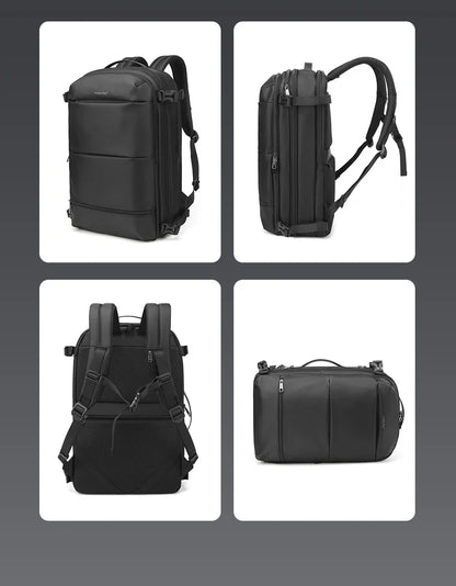Vacuum Compression Backpacks Men Travel Backpack Expandable USB Bag Large Capacity 17 Laptop Bags For Schoo Cabin Bags