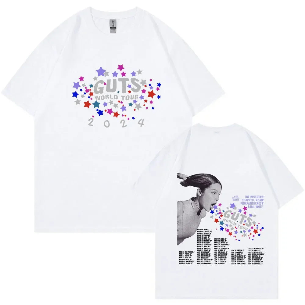 2025 Olivia Male Female Rodrigo Singer Cotton Clothes Fashion Short Sleeve O Neck Tees Unique Men Clothing Shirts Graphic Tee