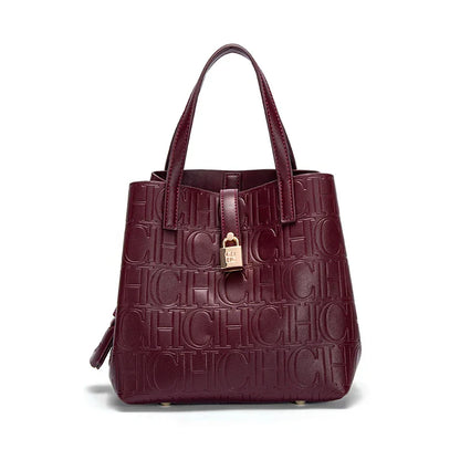 Classic Simple Solid Color Women's New 2024 Large Capacity Handbag Letter Element Women's Handbag