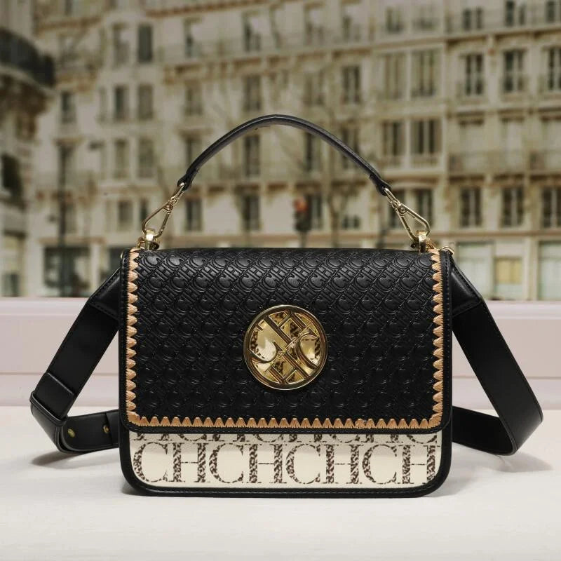 Solid Design Shoulder Bag Dark Letter Embossed Ladies Party Bag Exquisite Luxury Brand Fashion Design Handbag Classic