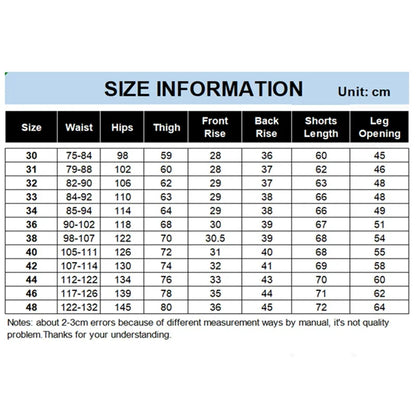 Summer Shorts Calf Length Trousers Plus Size 48 42 Men Denim Elastic Stretched Thin Jean Oversized Classic Straight Streetwear