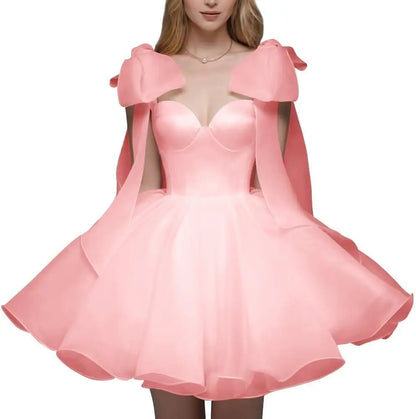 Short Wedding Dresses for Bride Organza Sweetheart 2026 Ball Gown for Women Puffy Homecoming Dresses Party Evening Dresses