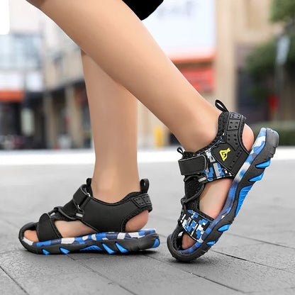 Summer Boys Sandals Casual Children Kids Outdoor Shoes Rubber School Breathable Open ToeBoy Beach Fashion Sandal