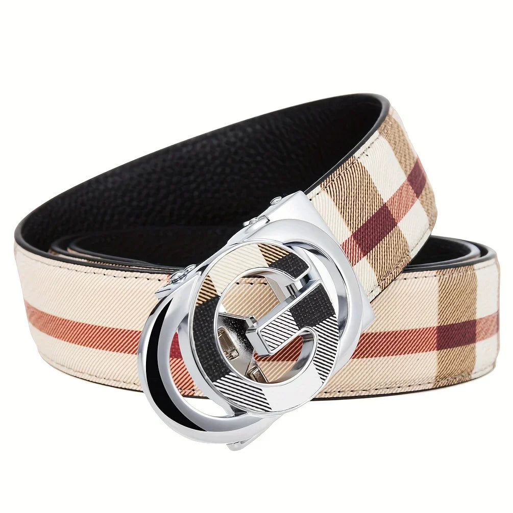 Men's Luxury Leather Cowhide Belt Classic Design & Durable Buckle Perfect for Formal & Business Attire Belts for Men 2026 New
