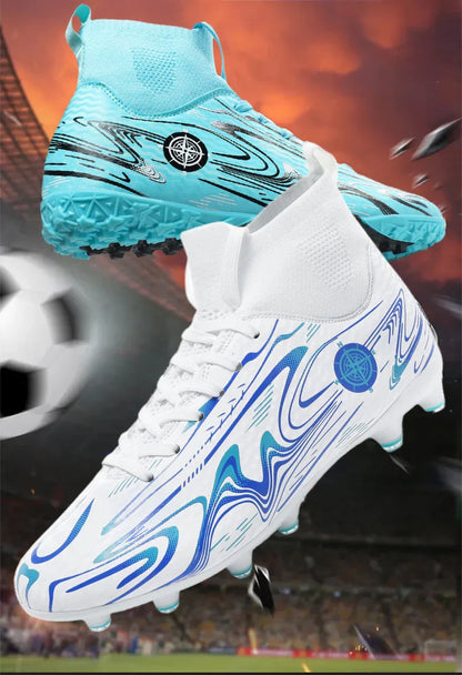 Children Professional Soccer Boots Non-slip Kids Football Shoes Outdoor Sock Boys Sport Futsal Match Training Sport Sport Sneake