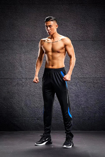 Men Sport Pants Running Pants With Zipper Pockets Soccer Training Jogging Sports Trousers Fitness Football Leggings Sweatpants