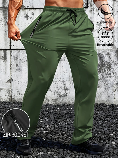 Mens Joggers Pants Men Gift Ice Silk T Shirt Quick Drying Summer Clothes Football Baggy Man Men's Sweatpants Fishing Trousers
