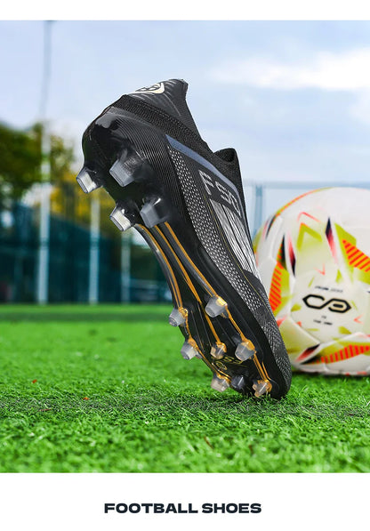 Men Football Boots Long Spikes Match Futsal Soccer Shoes Training TF Ultralight Indoor Sneakers Breathable Cleats Drop Shipping