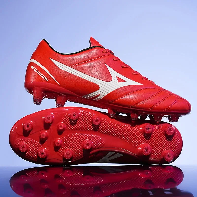 Men Football Boots Soccer Shoes Breathable Professional Turf Outdoor Non-slip Long Spikes Adult Ultralight Training Futsal