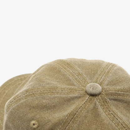 Short brim Baseball Cap Fashion Adjustable Solid Color Peaked Cap Washed Cotton Bucket Panama Cap Summer